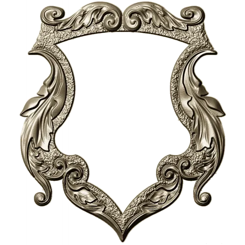 Rococo Shield Frame STL for CNC