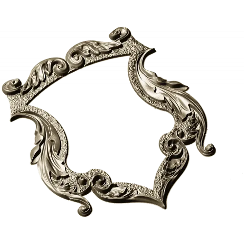 Rococo Shield Frame STL for CNC