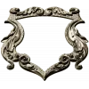 Rococo Shield Frame STL for CNC