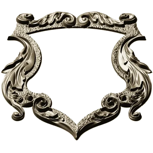 Rococo Shield Frame STL for CNC