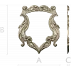 Rococo Shield Frame STL for CNC