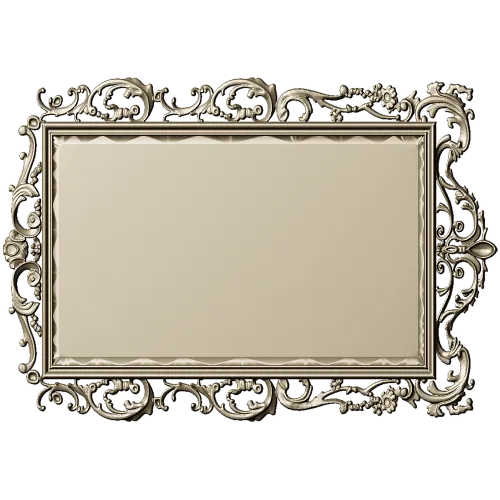 Ornate Rectangular Frame STL 3D Model for CNC