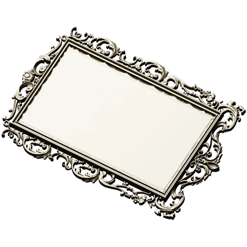 Ornate Rectangular Frame STL 3D Model for CNC