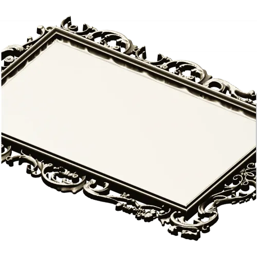Ornate Rectangular Frame STL 3D Model for CNC