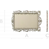 Ornate Rectangular Frame STL 3D Model for CNC