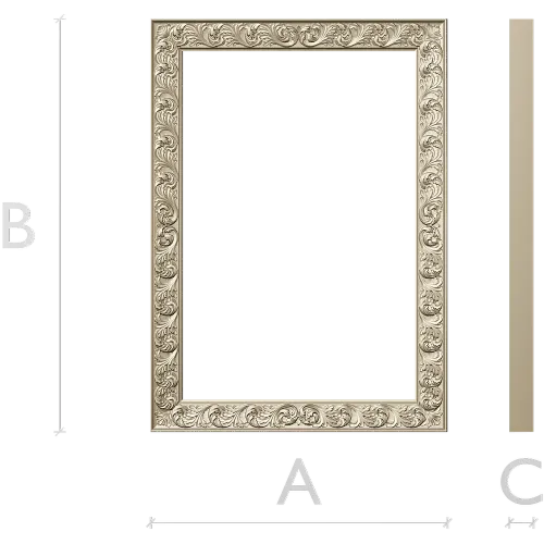 Regal Acanthus Frame - STL 3D model for CNC milling