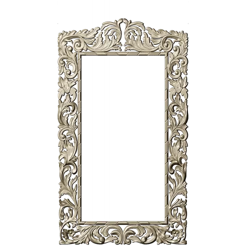 Baroque Acanthus Frame STL for CNC Milling