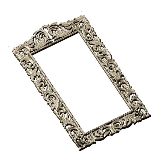 Baroque Acanthus Frame STL for CNC Milling