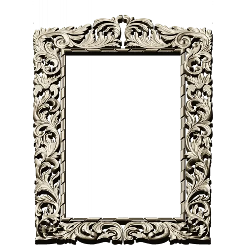 Baroque Acanthus Frame STL for CNC Milling