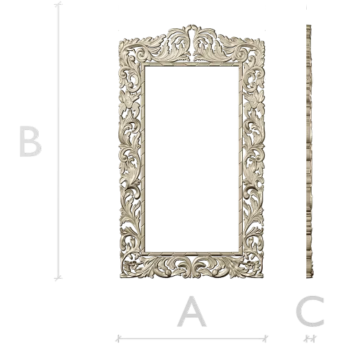 Baroque Acanthus Frame STL for CNC Milling