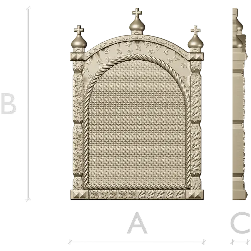 Arched Kiot Frame STL for CNC