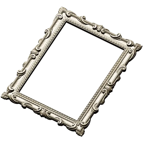 Baroque Ornamental Frame STL for CNC Milling