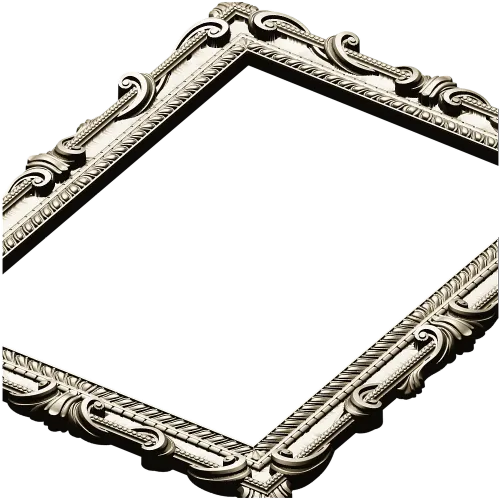 Baroque Ornamental Frame STL for CNC Milling