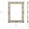 Baroque Ornamental Frame STL for CNC Milling