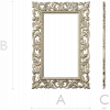 Ornate Rococo Rectangular Frame STL for CNC