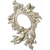 Rococo Cherub Oval Frame STL