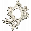 Rococo Cherub Oval Frame STL