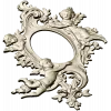 Rococo Cherub Oval Frame STL