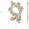 Rococo Cherub Oval Frame STL
