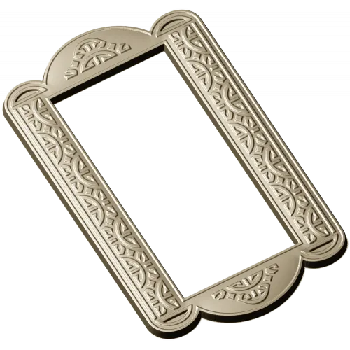 Arcadia Scroll Frame - STL 3D model for CNC routing and carving