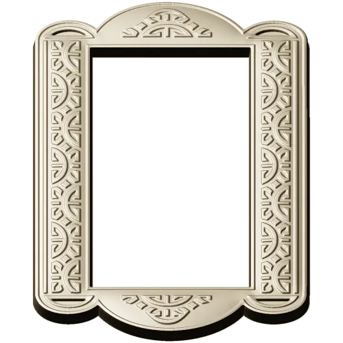 Arcadia Scroll Frame - STL 3D model for CNC routing and carving