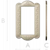 Arcadia Scroll Frame - STL 3D model for CNC routing and carving