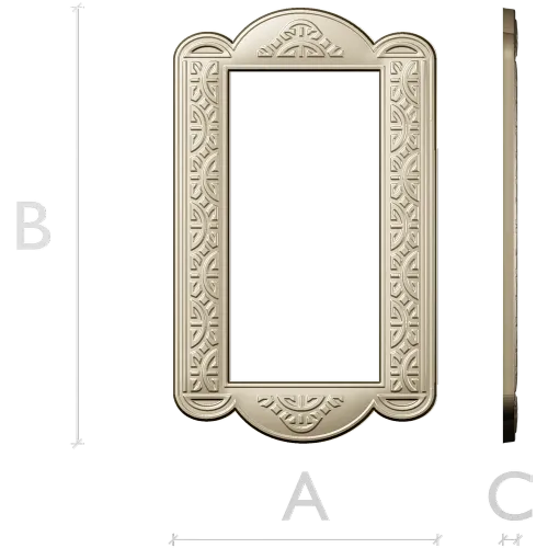 Arcadia Scroll Frame - STL 3D model for CNC routing and carving