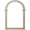 Rosette Arch - ornamental arched frame STL 3D model for CNC