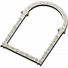 Rosette Arch - ornamental arched frame STL 3D model for CNC
