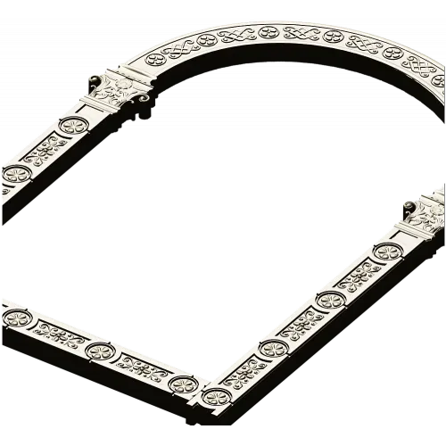 Rosette Arch - ornamental arched frame STL 3D model for CNC