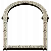 Rosette Arch - ornamental arched frame STL 3D model for CNC