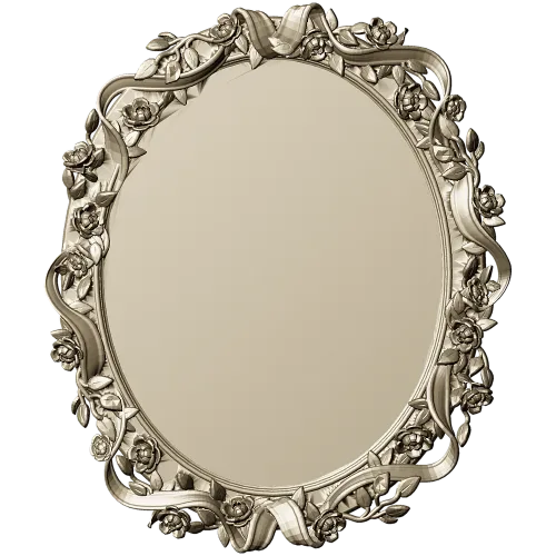 Ornate Oval Frame 3D Model STL for CNC