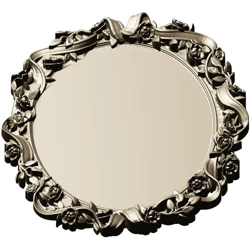 Ornate Oval Frame 3D Model STL for CNC