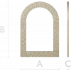 Ornate Arched Frame STL for CNC Milling