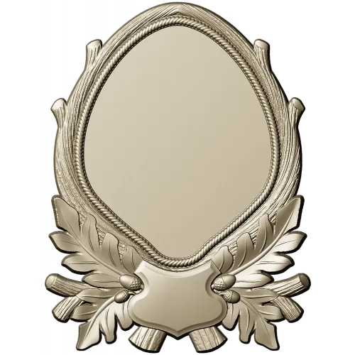 Ornate Laurel Cartouche - STL 3D Model for CNC