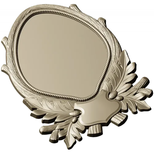 Ornate Laurel Cartouche - STL 3D Model for CNC