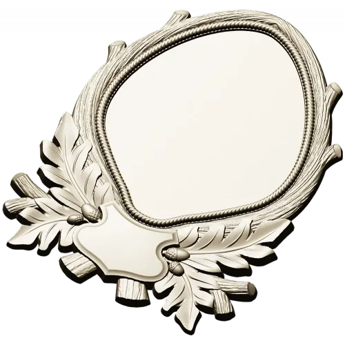Ornate Laurel Cartouche - STL 3D Model for CNC