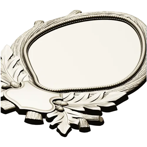 Ornate Laurel Cartouche - STL 3D Model for CNC