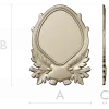 Ornate Laurel Cartouche - STL 3D Model for CNC