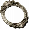Ornate Oval Frame STL 3D Model for CNC Milling