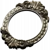 Ornate Oval Frame STL 3D Model for CNC Milling