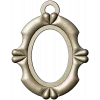 Ornate Oval Pendant Frame - STL 3D model for CNC