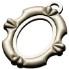 Ornate Oval Pendant Frame - STL 3D model for CNC