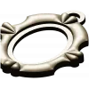Ornate Oval Pendant Frame - STL 3D model for CNC