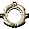 Ornate Oval Pendant Frame - STL 3D model for CNC