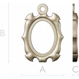 Victorian Oval Locket Frame