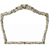 Rosette Crest Decorative Frame STL for CNC