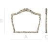 Rosette Crest Decorative Frame STL for CNC
