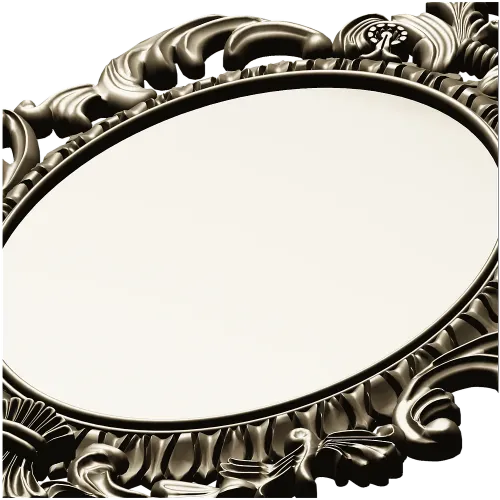 Ornate Oval Rococo Frame STL for CNC