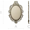 Ornate Oval Rococo Frame STL for CNC